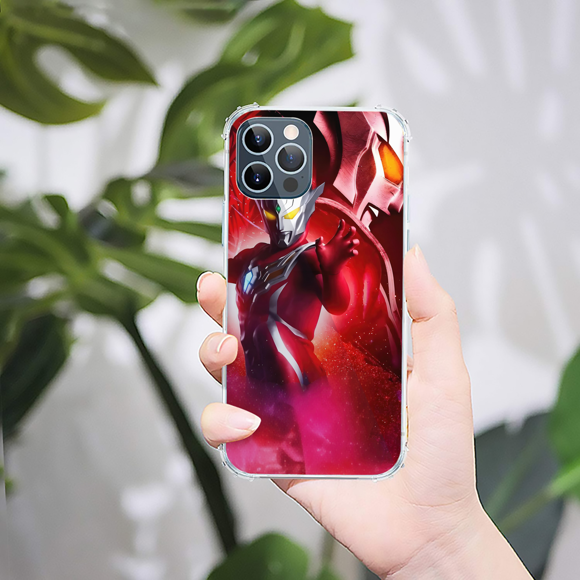 （画像用） ウルトラマン Ultraman 【iPhone 12シリーズ対応】透明スマホケース（クリアソフトケース）